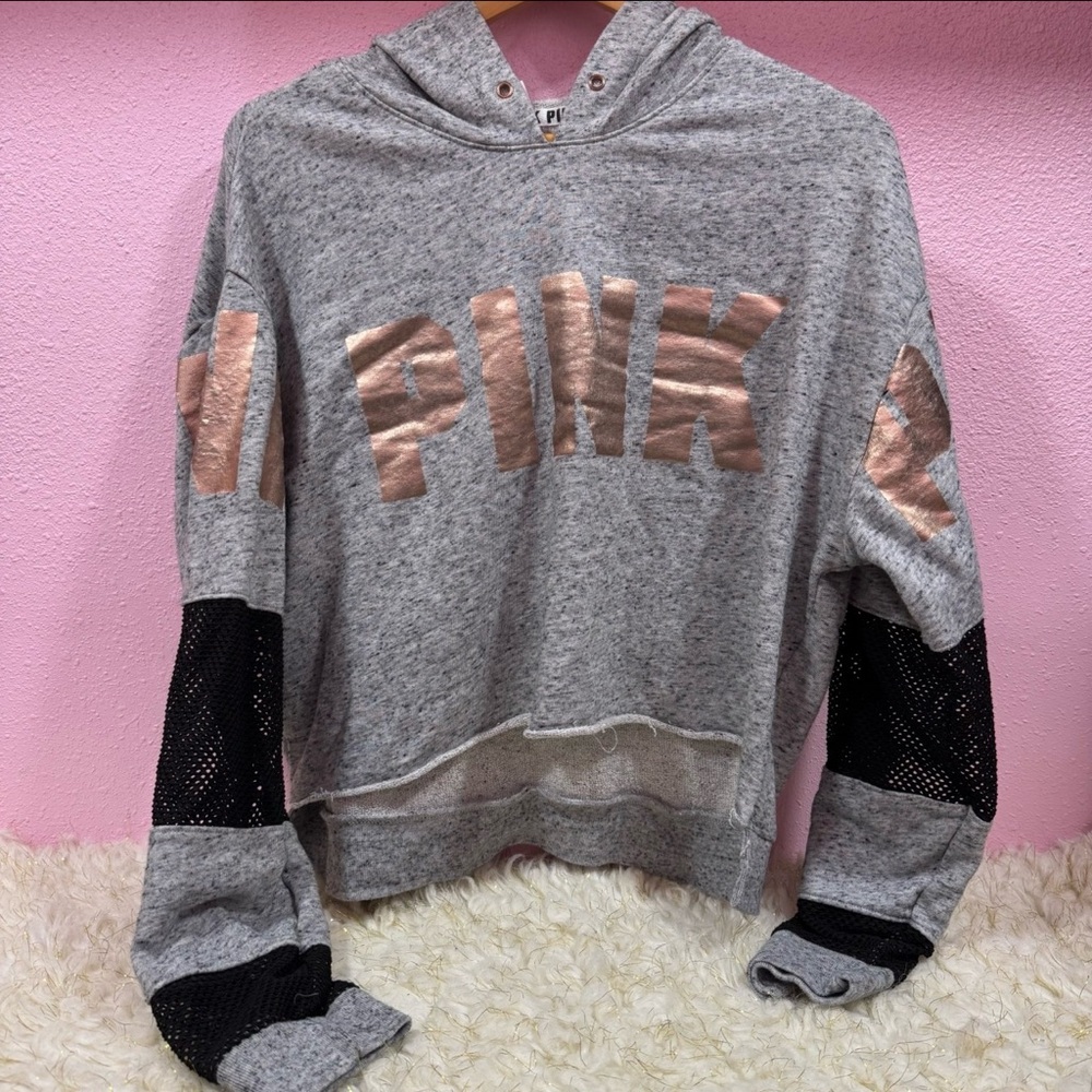 Pink Gray Hoodie by PINK Victoria's Secret
